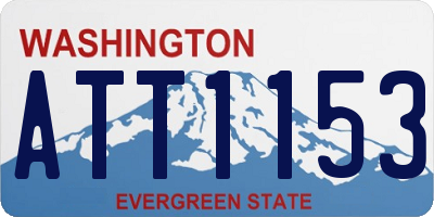 WA license plate ATT1153