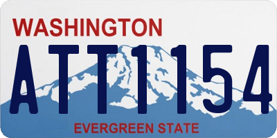 WA license plate ATT1154