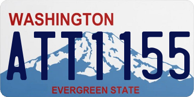 WA license plate ATT1155