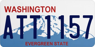 WA license plate ATT1157