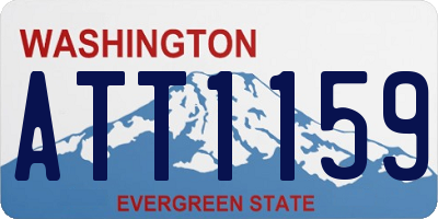 WA license plate ATT1159