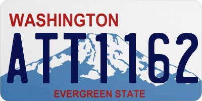 WA license plate ATT1162