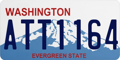 WA license plate ATT1164