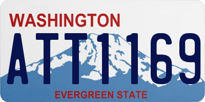 WA license plate ATT1169