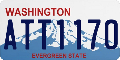 WA license plate ATT1170