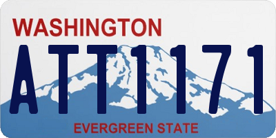 WA license plate ATT1171