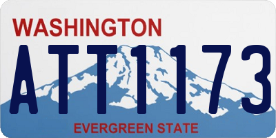 WA license plate ATT1173