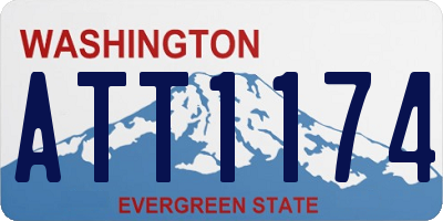WA license plate ATT1174