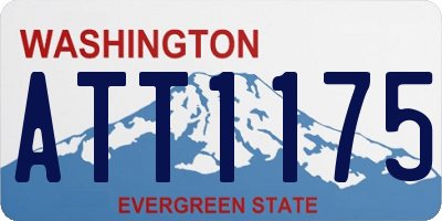 WA license plate ATT1175