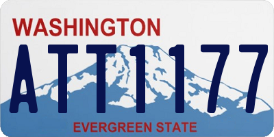 WA license plate ATT1177