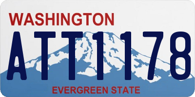 WA license plate ATT1178