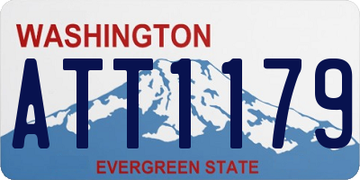 WA license plate ATT1179