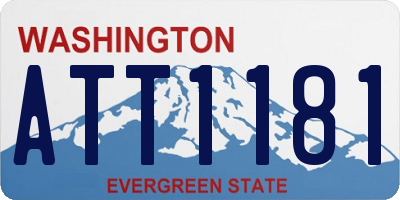 WA license plate ATT1181