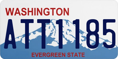 WA license plate ATT1185