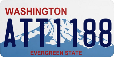 WA license plate ATT1188