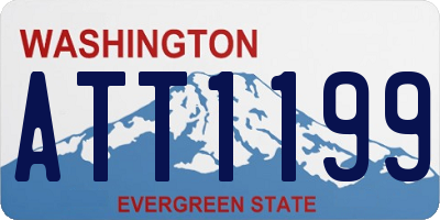 WA license plate ATT1199