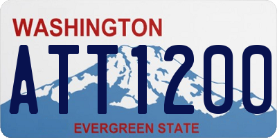 WA license plate ATT1200