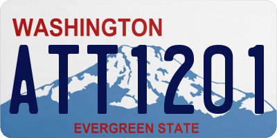WA license plate ATT1201
