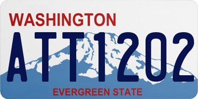 WA license plate ATT1202