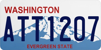 WA license plate ATT1207