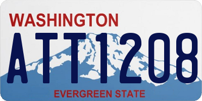 WA license plate ATT1208