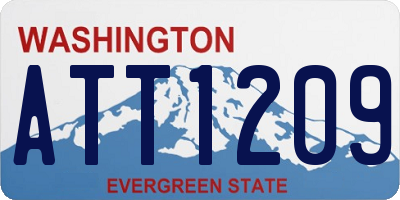 WA license plate ATT1209
