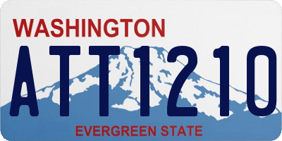 WA license plate ATT1210