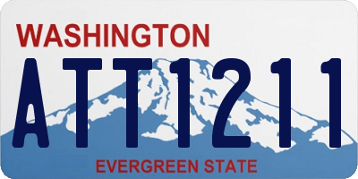 WA license plate ATT1211
