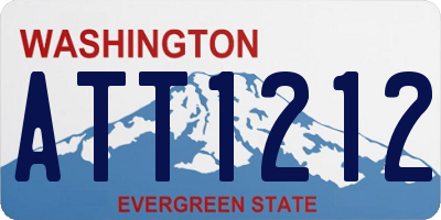 WA license plate ATT1212