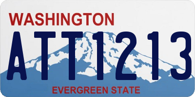 WA license plate ATT1213