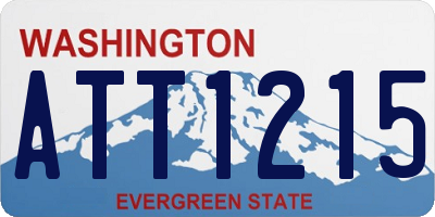 WA license plate ATT1215