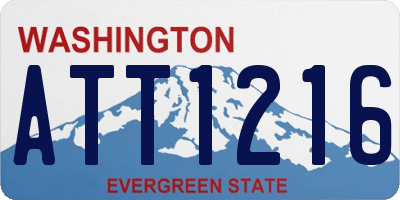 WA license plate ATT1216