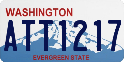 WA license plate ATT1217