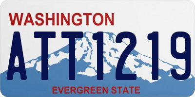 WA license plate ATT1219