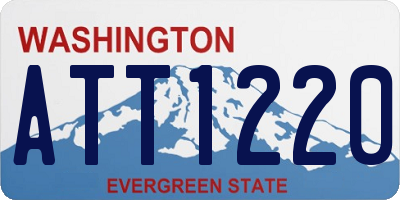 WA license plate ATT1220
