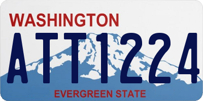 WA license plate ATT1224