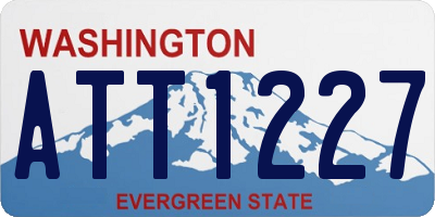 WA license plate ATT1227