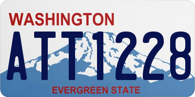 WA license plate ATT1228