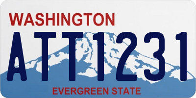 WA license plate ATT1231