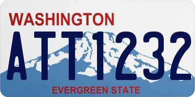 WA license plate ATT1232