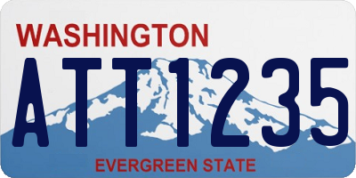 WA license plate ATT1235