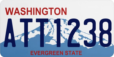 WA license plate ATT1238