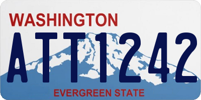 WA license plate ATT1242