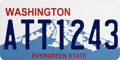 WA license plate ATT1243