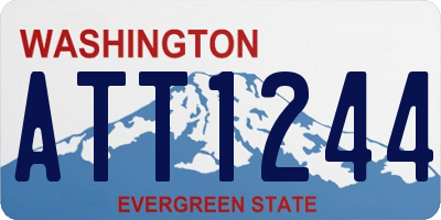 WA license plate ATT1244