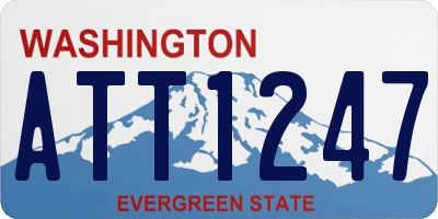 WA license plate ATT1247