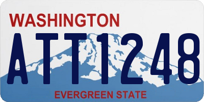 WA license plate ATT1248