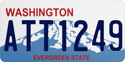 WA license plate ATT1249