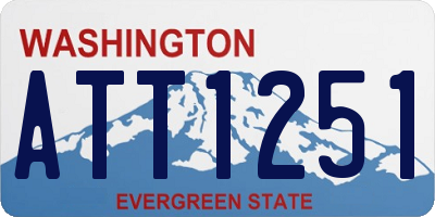 WA license plate ATT1251