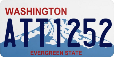 WA license plate ATT1252
